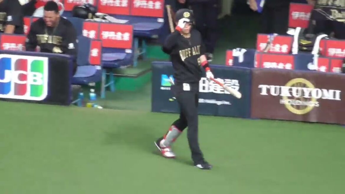 中川 圭太　守備からベンチに戻って打席を終えるまで　#オリックスバファローズ