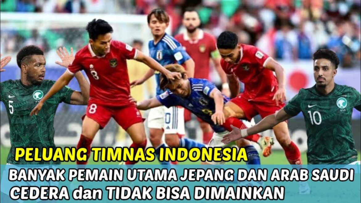 Peluang Timnas Indonesia menangkan laga versus Jepang dan Arab Saudi