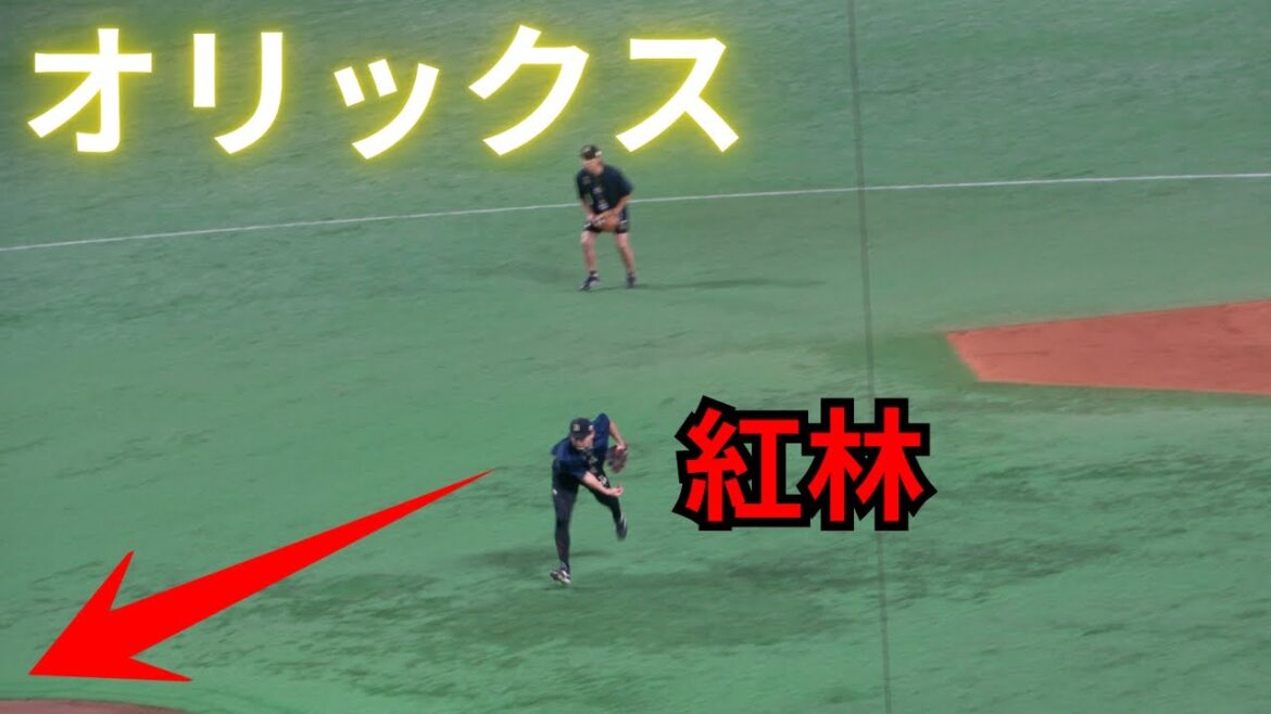 プロの守備はすごい！オリックスバファローズ試合前シートノック&ボール回し！！内野外野ノックで爆肩炸裂！@PayPayドーム