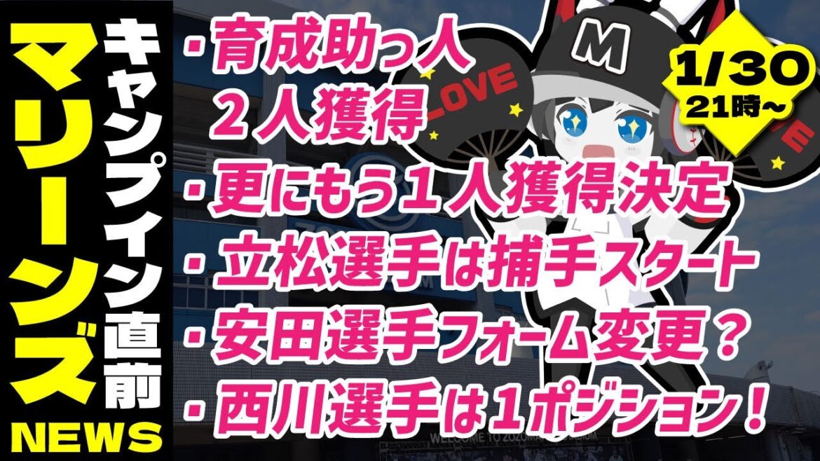キャンプイン直前‼ 千葉ロッテマリーンズニュース語り‼ キャンプイン直前‼ 千葉ロッテマリーンズニュース語り‼