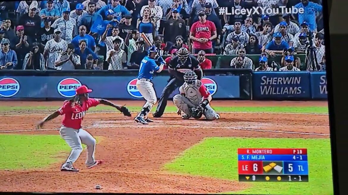 ULTIMO INING DEL JUEGO final LEONES DEL ESCOGIDO vs TIGRES DEL LICEY