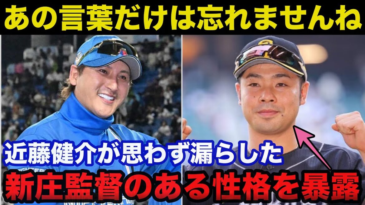 近藤健介「新庄監督の性格は...」不仲説も囁かれた近藤健介が日ハム新庄監督の本性を暴露した本音に一同驚愕【日本ハムファイターズ】