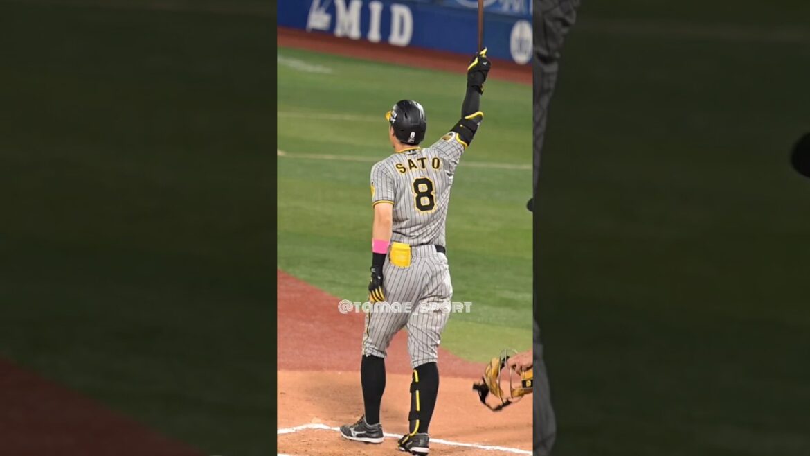 あまりもかっこよすぎる佐藤輝明確信歩き