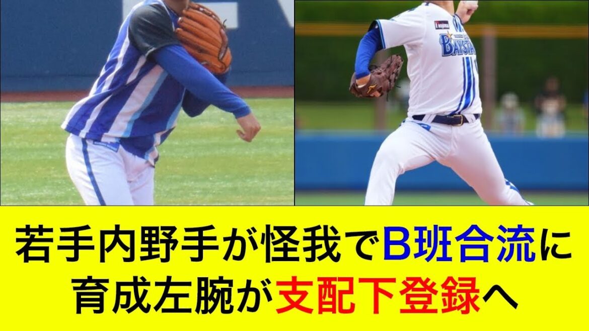 【A班合流予定も…】若手内野手が怪我によりB班合流に…育成左腕の支配下登録も間近か？【横浜DeNAベイスターズ】