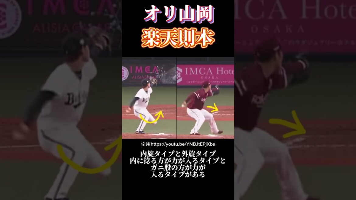 オリックス山岡泰輔、楽天則本昂大のピッチングフォーム比較