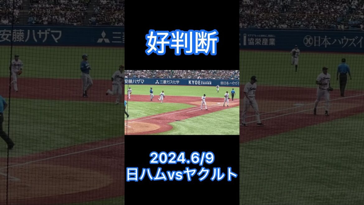 3-3-6のダブルプレー #shorts #東京ヤクルトスワローズ #プロ野球
