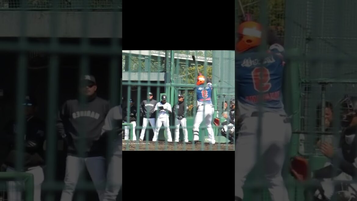 左右反転 髙山俊が右打者だったら2024年3月5日 春季教育リーグロッテ浦和球場 千葉ロッテ対 楽天イーグルス