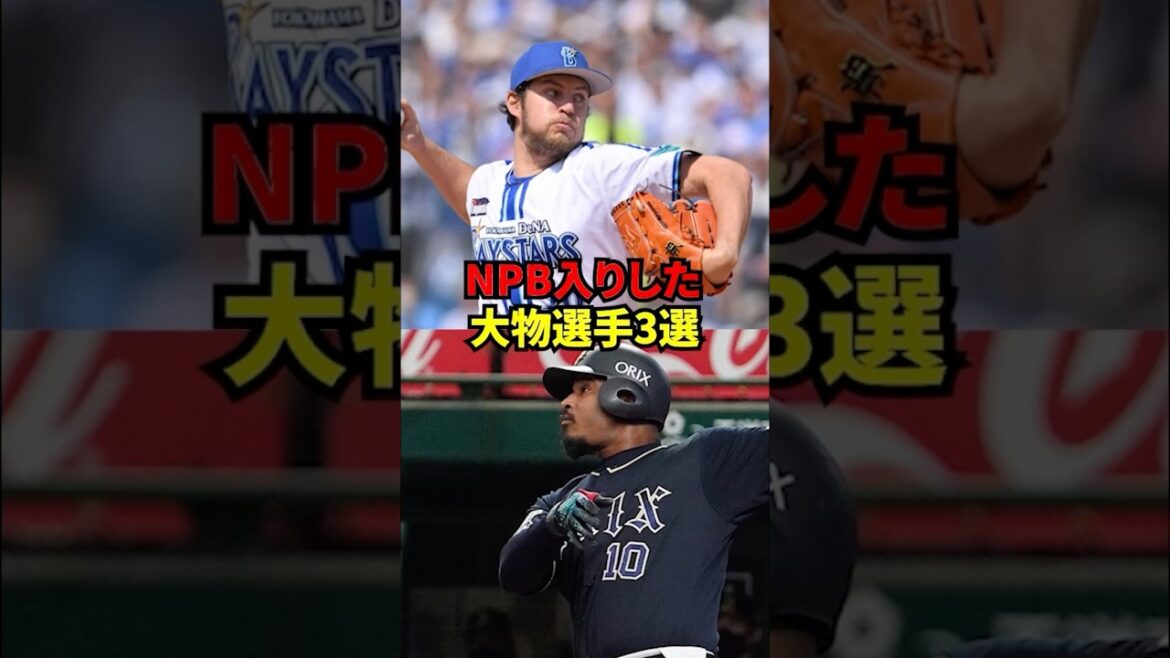 NPB入りした 大物選手3選