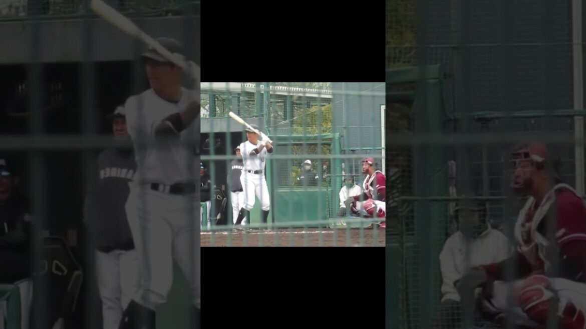 左右反転 荻野貴司が左打者だったら2024年3月5日 春季教育リーグロッテ浦和球場 千葉ロッテ対 楽天イーグルス