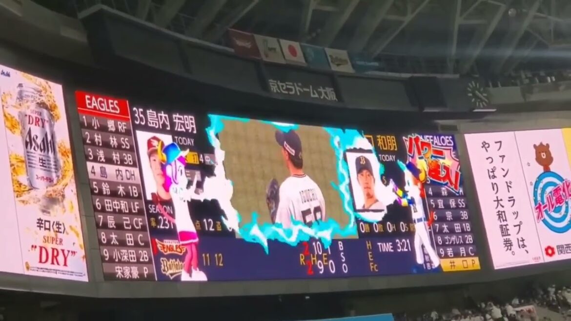 ［汎用曲］20240519　井口和朋 登板時の登場曲【｢I Want You｣／Secret Life】　10回表　ｵﾘｯｸｽ･ﾊﾞﾌｧﾛｰｽﾞ@京ｾﾗﾄﾞｰﾑ大阪･ﾚﾌﾄ外野下段