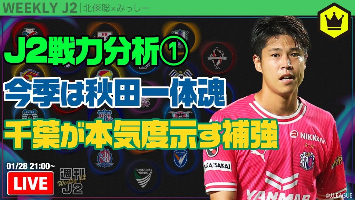 J2戦力分析 その① 〜札幌・仙台・秋田・山形・いわき・水戸・大宮・千葉・甲府・富山〜|#週刊J2 2025.01.28 J2戦力分析 その① 〜札幌・仙台・秋田・山形・いわき・水戸・大宮・千葉・甲府・富山〜|#週刊J2 2025.01.28