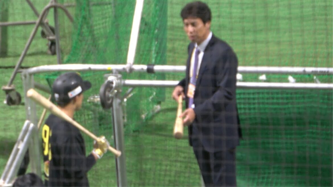 野村勇に秋山幸二が熱血指導！2025覚醒へ！藤井学園寒川→拓殖大学→NTT西日本【プロ野球福岡ソフトバンクホークス試合前バッティング練習】ホークスのレジェンドが期待！