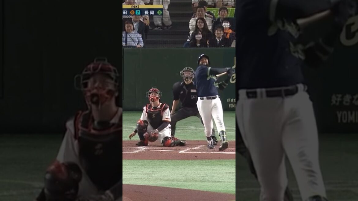 【プロ野球】4月30日4回表サンタナが山﨑伊織のストレートをフルスイングしてフェンス直撃弾で先制#プロ野球 #読売ジャイアンツ #東京ヤクルトスワローズ #山﨑伊織 #サンタナ