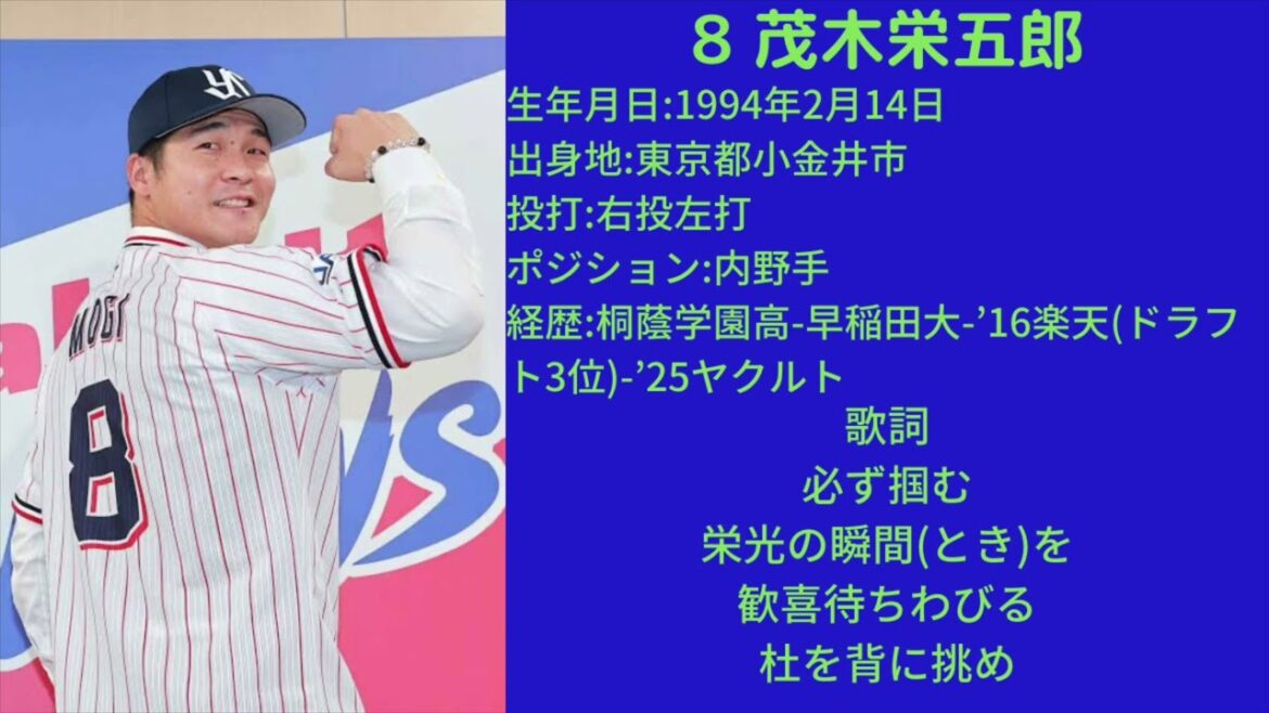 東京ヤクルトスワローズ　茂木栄五郎　応援歌