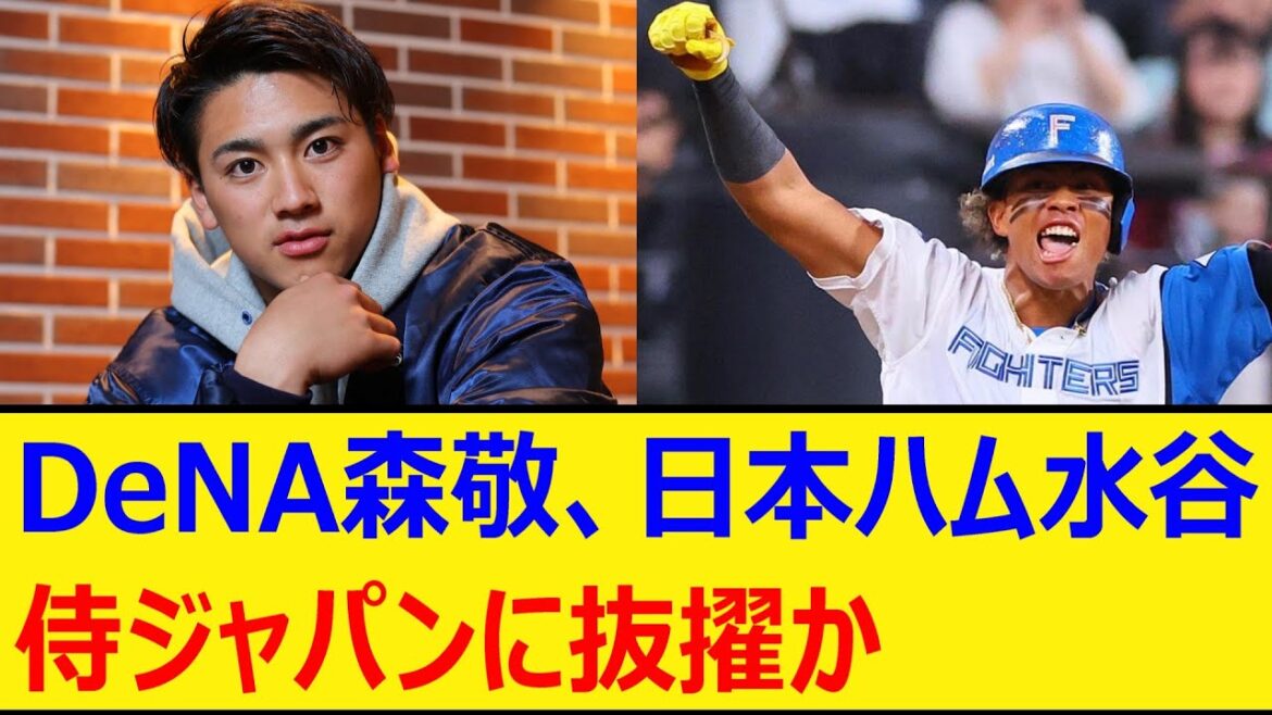 DeNA森敬斗、日本ハム水谷瞬、侍ジャパンに抜擢か【プロ野球、なんj、なんg反応】【野球、2ch、5chまとめ】【横浜DeNAベイスターズ、北海道日本ハムファイターズ、エスコンフィールド】