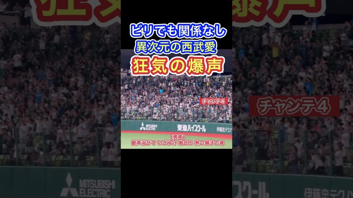 【神応援】最下位でも爆声チャンテ4！西武愛まる出し応援　#プロ野球 #応援歌 #埼玉県 #西武ライオンズ #阪神タイガース