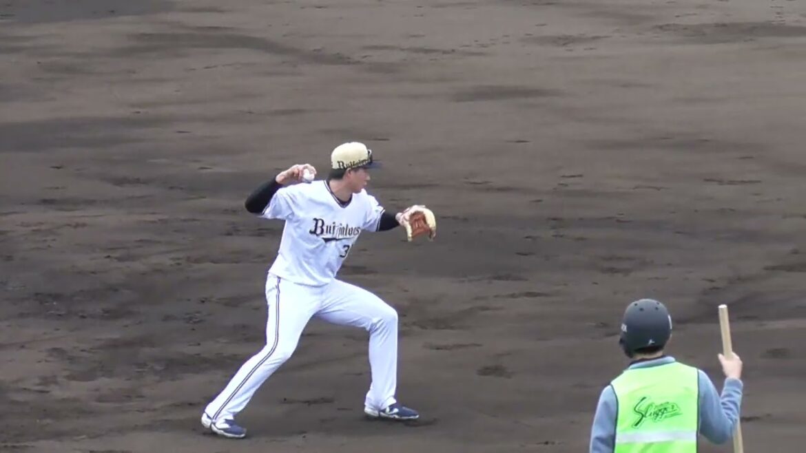 【プロ野球】2025年2月2日　オリックスキャンプ　『A組　内野守備練習』