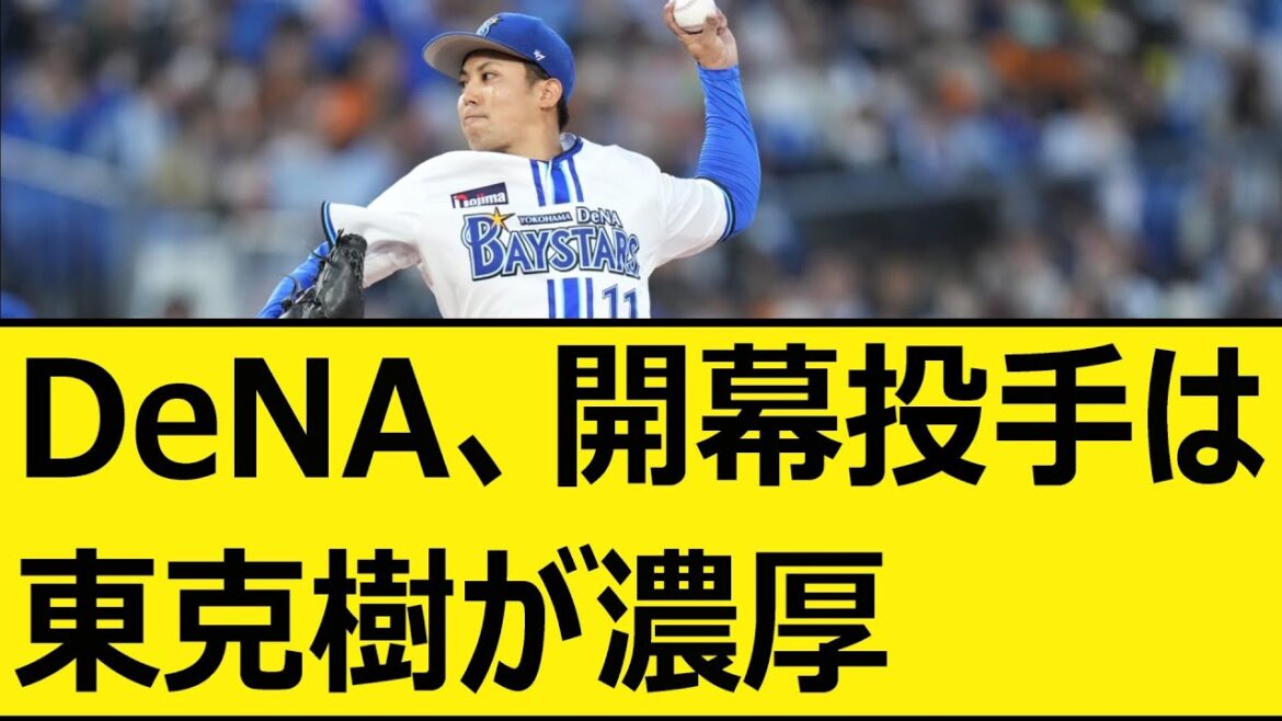 DeNA、開幕投手は東克樹が濃厚【プロ野球、なんj、なんg反応】【野球、2ch、5chまとめ】【横浜DeNAベイスターズ、ベイスターズ】
