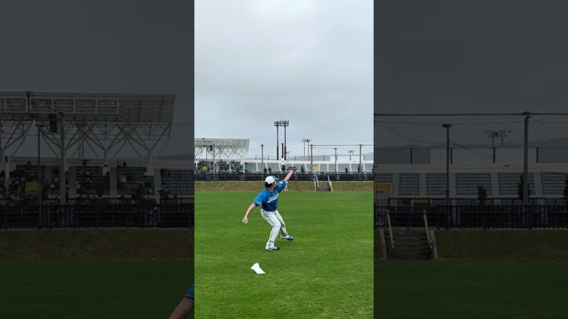 【伊藤大海】プロ野球選手の遠投⚾伝わりますでしょうか…👀