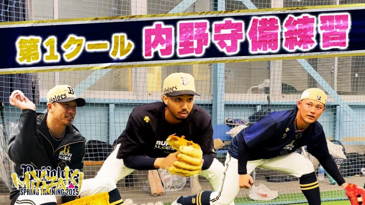 【BsキャンプTV】内野守備練習