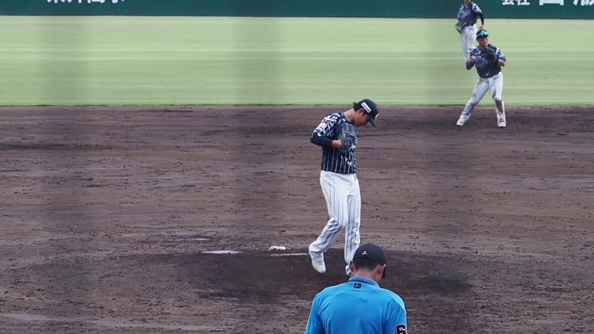 2024.09.01 埼玉西武-横浜DeNA #浜屋将太 投球シーン (カーミニーク)