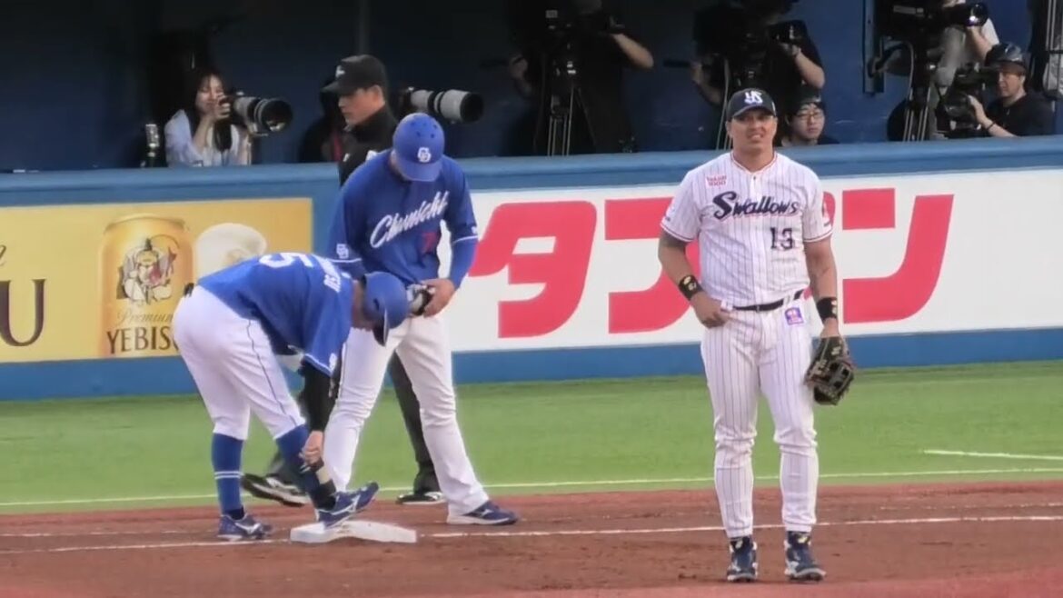 -2024.05.04-【NPB】１回表 村松開人 2番昇格で3試合7打席連続ヒット！ 中日ドラゴンズ（vs東京ヤクルト）