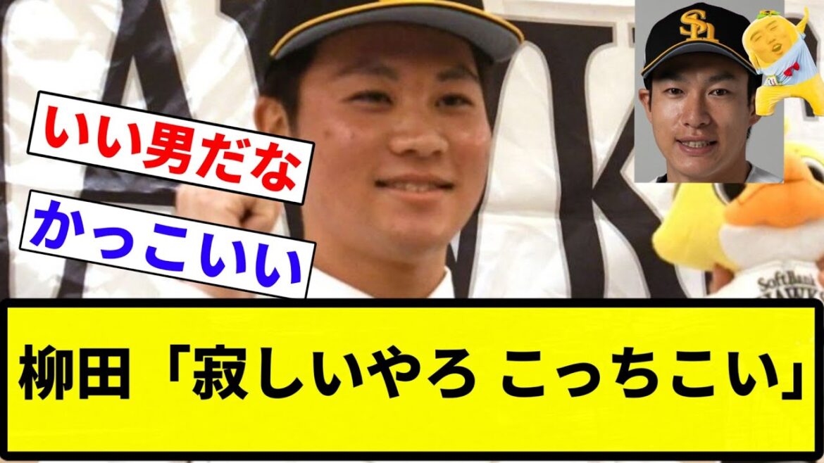 【イケメンすぎガシィ～】柳田「寂しいやろ こっちこい」【プロ野球反応集】【2chスレ】【なんG】