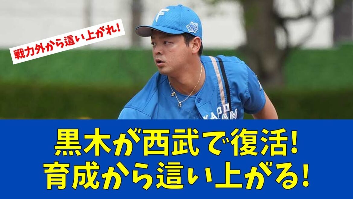 【F速報】元ハム黒木、西武1軍キャンプで早くも熱投!【日ハムファンの反応】 【F速報】元ハム黒木、西武1軍キャンプで早くも熱投!【日ハムファンの反応】