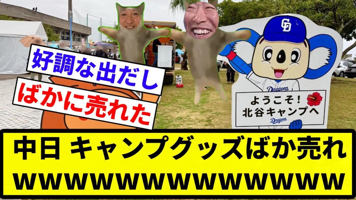 【売れてんねん！！】中日 キャンプグッズばか売れwwwwwwwww【プロ野球反応集】【2chスレ】【なんG】