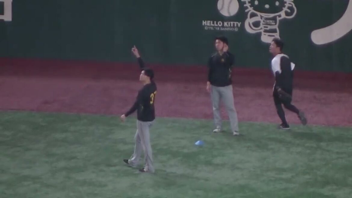 タイガース及川雅貴の先発試合前日のランニング風景（2024年8月13日 読売ジャイアンツ 対 阪神タイガース）