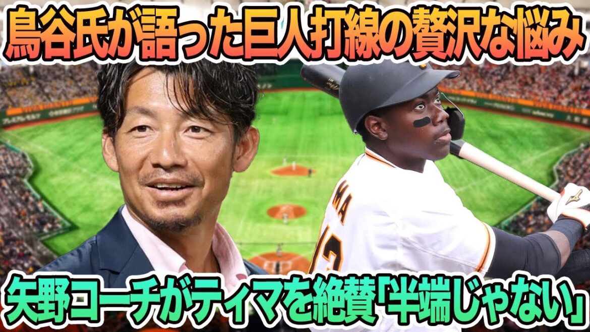 【巨人】矢野コーチが２０歳ティマの衝撃弾に驚愕、誰が見てもすごい。半端じゃないと絶賛鳥谷氏「巨人打線はぜいたくな悩み」　プロ野球　巨人　　ティマ　矢野コーチ　鳥谷敬　阿部監督　ジャイアンツ