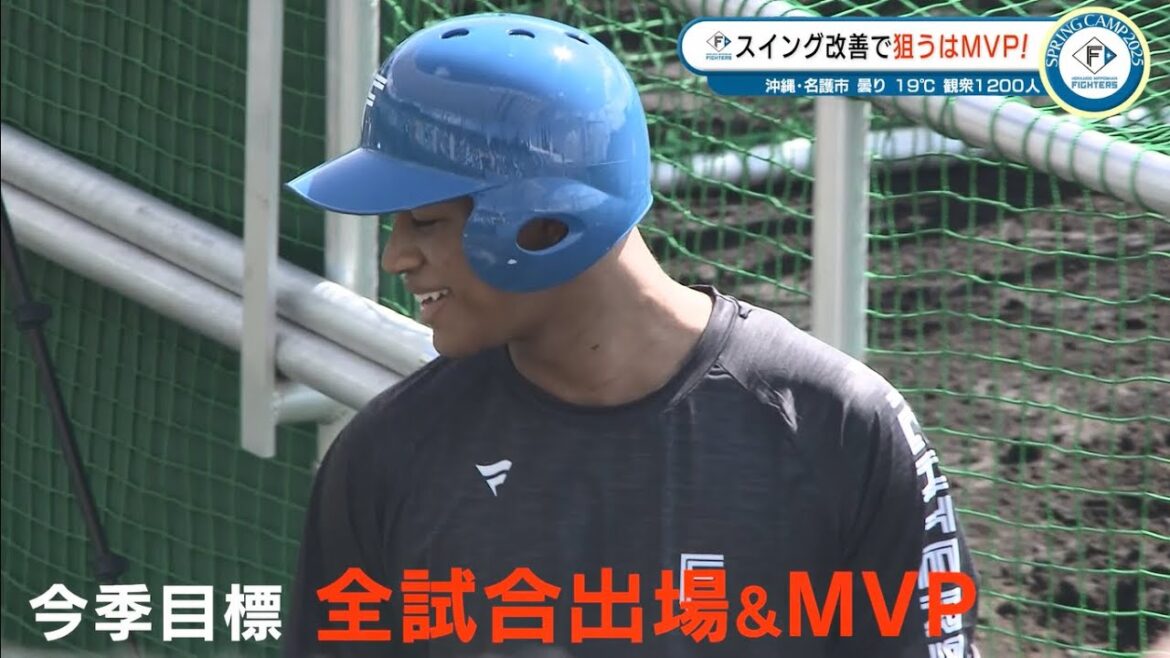 【日本ハム】万波中正 今季目標は『MVP』! 侍ジャパンへの思いも口に 【日本ハム】万波中正 今季目標は『MVP』! 侍ジャパンへの思いも口に