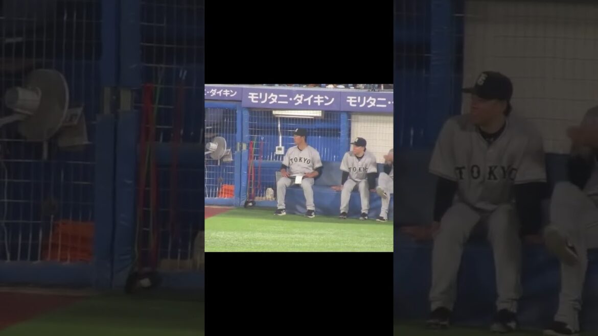 ジャイアンツ勝利の時のブルペンの様子〜高梨雄平や内海哲也コーチ（ヤクルトスワローズ対 読売ジャイアンツ 2024年7月5日）