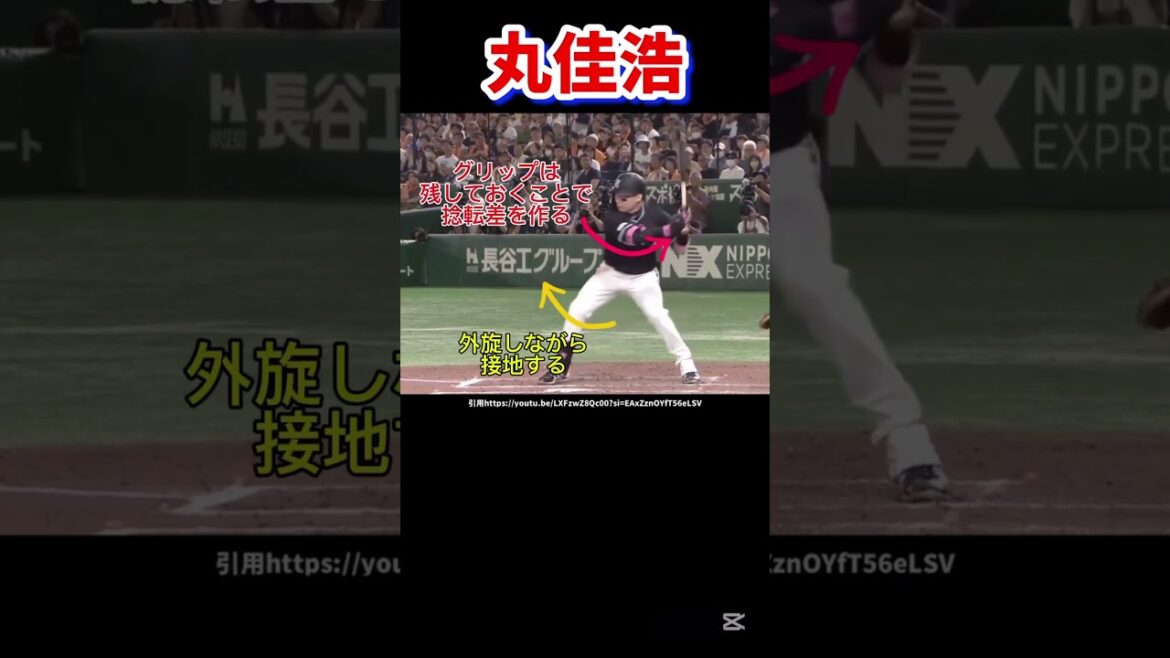 丸佳浩のバッティングフォーム分析#巨人#プロ野球#ホームラン