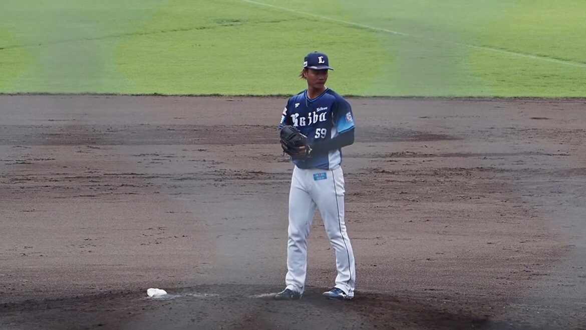2024.07.28 オイシックス新潟-埼玉西武(柏崎市佐藤池野球場) 大曲錬 投球シーン