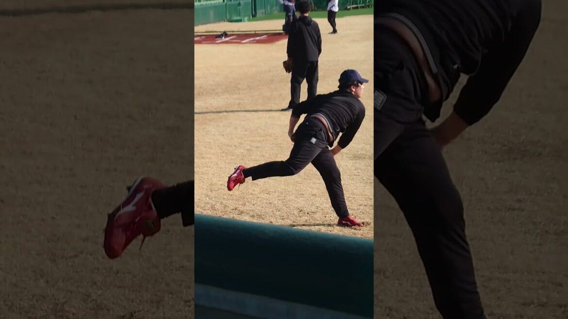 矢崎拓也 投手 キャッチボール 2025.1.23 戸田球場 新人合同自主トレ #ヤクルトスワローズ