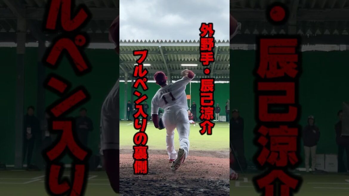 【二刀流なるか⁉︎】外野手#辰己涼介 ブルペンでの衝撃ピッチング