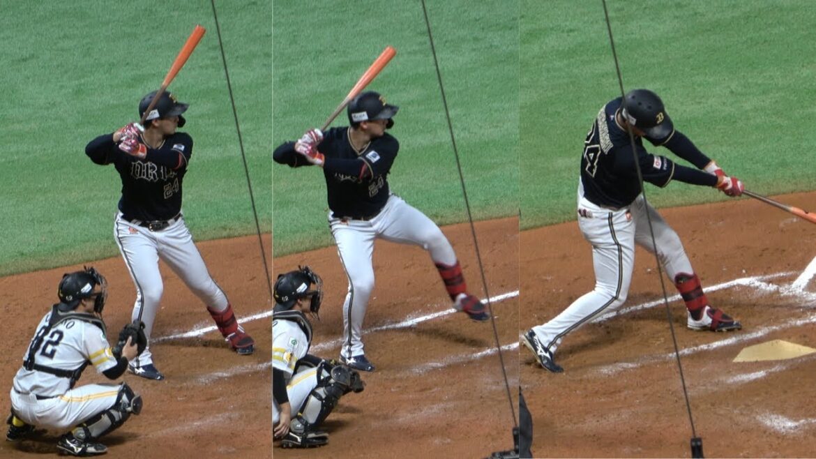 紅林弘太郎のバッティングフォーム！プロ野球オリックスバファローズ/侍ジャパン日本代表！海野隆司のキャッチングにも注目！