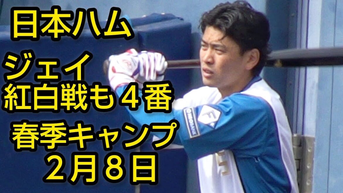 日本ハム春季キャンプ第2クール3日目(紅白戦スコアシートは概要欄)2025.2.8