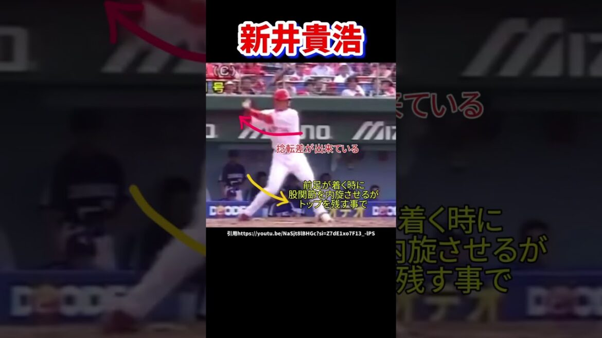新井貴浩のバッティングフォーム分析#広島東洋カープ#プロ野球#新井貴浩