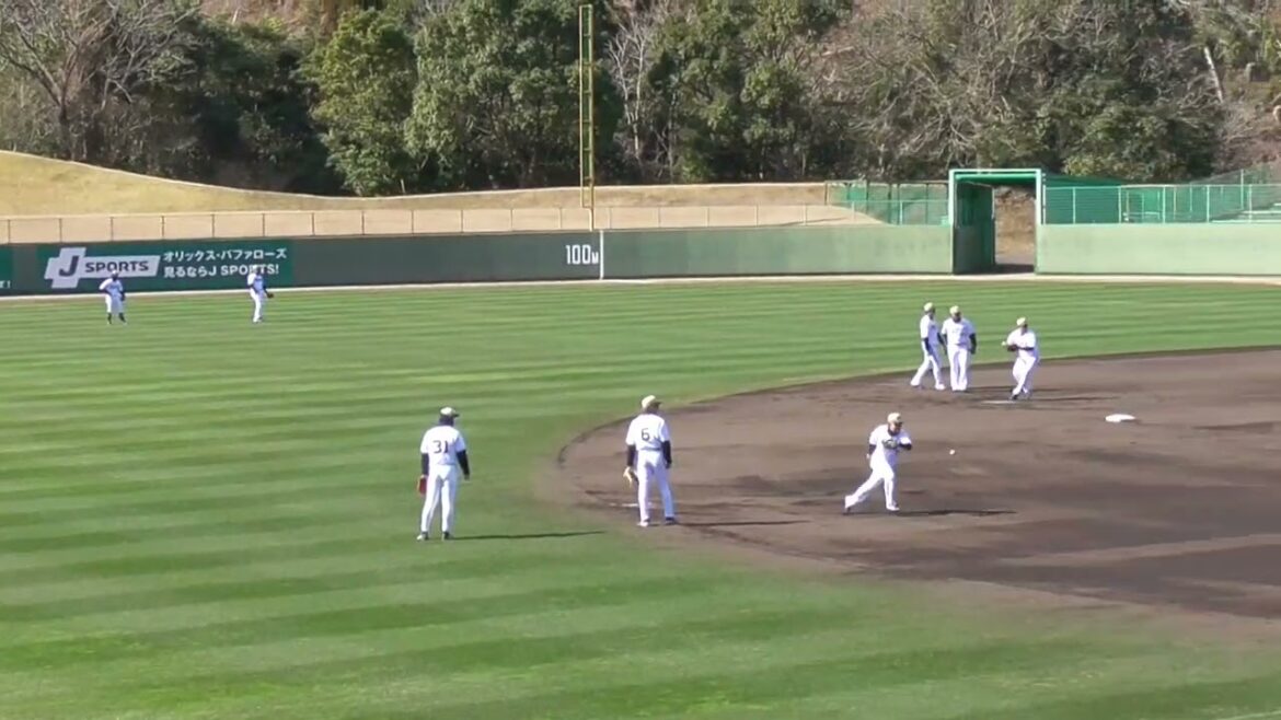 【プロ野球】2025年2月8日　オリックス　キャンプ　『中継プレー』