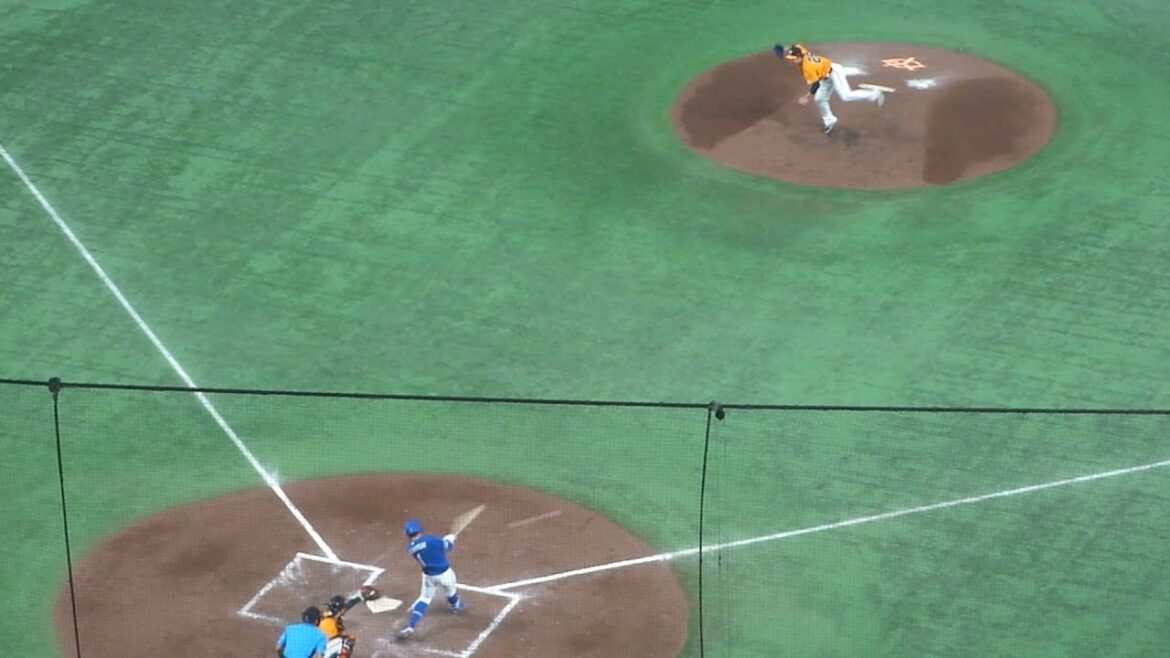 中日 岡林勇希 タイムリーヒット　巨人 vs 中日　2024年8月23日(金) 東京ドーム