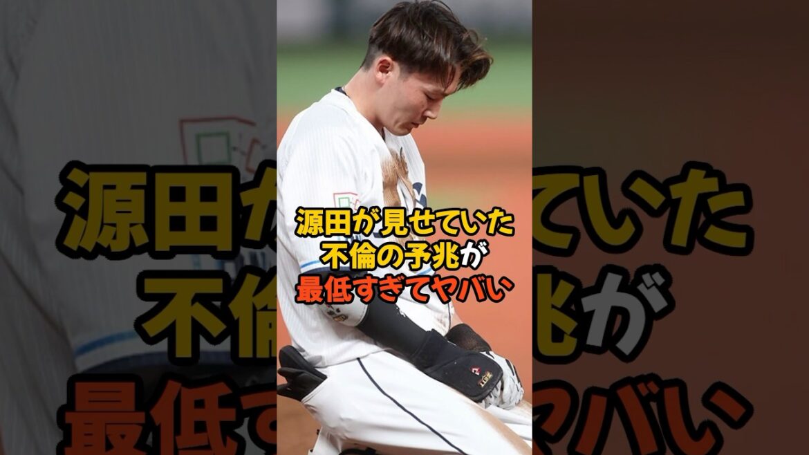 源田壮亮が見せていた不倫を予兆させる最低な行動がヤバい...