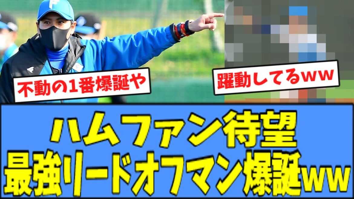 【神】ハムファン待望、"最強リードオフマン"が爆誕してしまうｗｗｗ