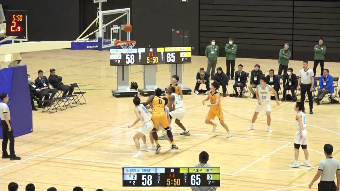 関東新人大会決勝 土浦日大vs八王子学園(Q4)高校バスケ 2025