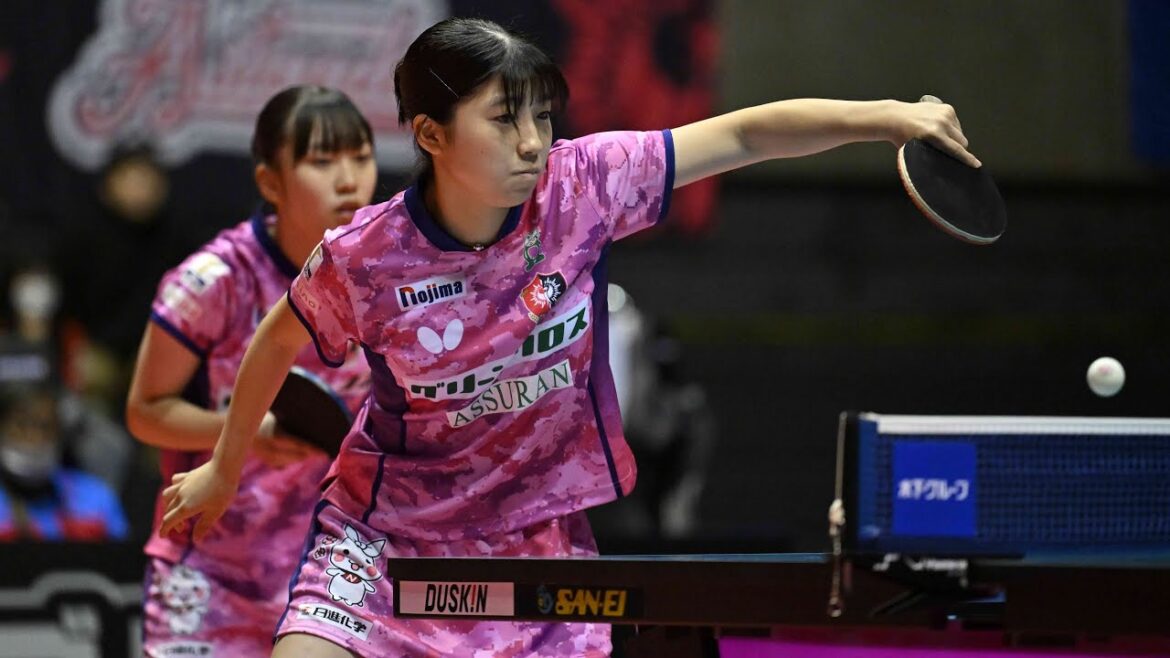 チャンルイ 長﨑 美柚 vs 栗山優菜 山室早矢 TFINALGAME 木下アビエル神奈川 vs 九州アスティーダ ノジマTリーグ 大和スポーツセンター11月11日 第2G【卓球Tリーグ公式】