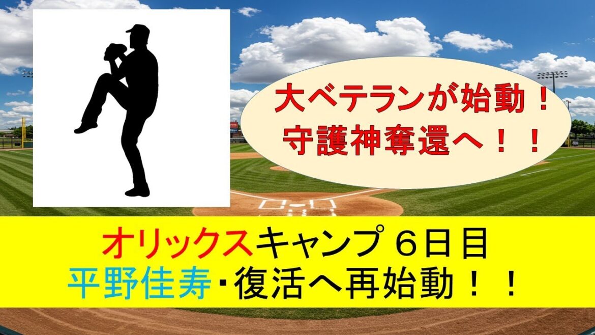 【オリックスキャンプ】守護神復活へ！平野佳寿が始動！