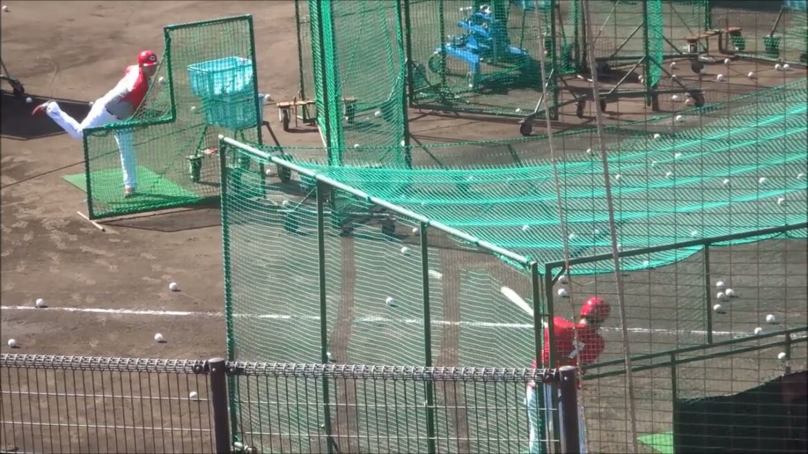 堂林翔太、フリーバッティング（2025.02.08）～広島カープ春季日南キャンプ～