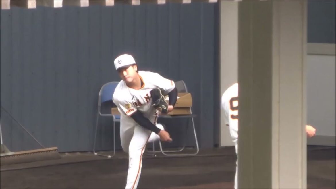 京本眞・石川達也・赤星優志・堀田賢慎・西舘勇陽、サンライズブルペンでの投球練習　～読売ジャイアンツ宮崎春季キャンプ2025～