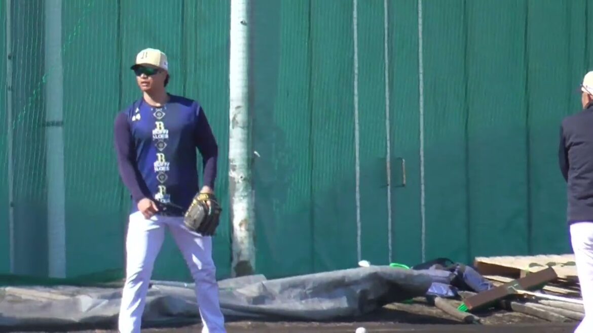 【プロ野球】2025年2月9日　オリックス　キャンプ　『宇田川選手　午後からの個別指示』